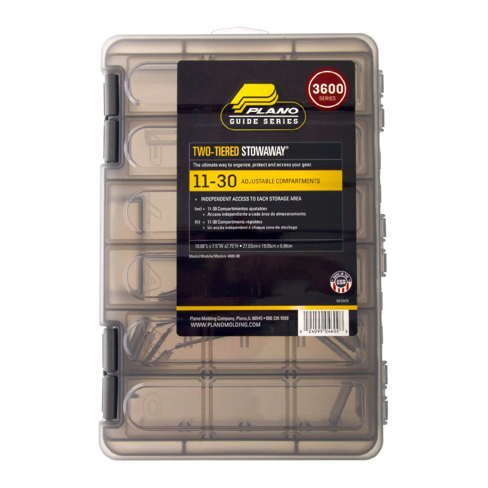 Plano 4600 Guide Series Two-Tiered StowAway Tackle Box 3 Plano 4600 Guide Series Two-Tiered StowAway Tackle Box