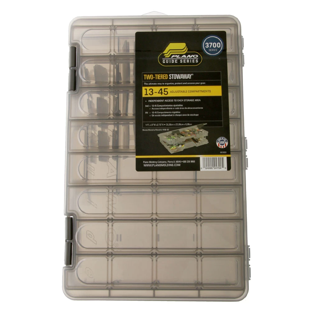 Plano 4700 Guide Series Two-Tier StowAway Tackle Box 3 Plano 4700 Guide Series Two-Tier StowAway Tackle Box