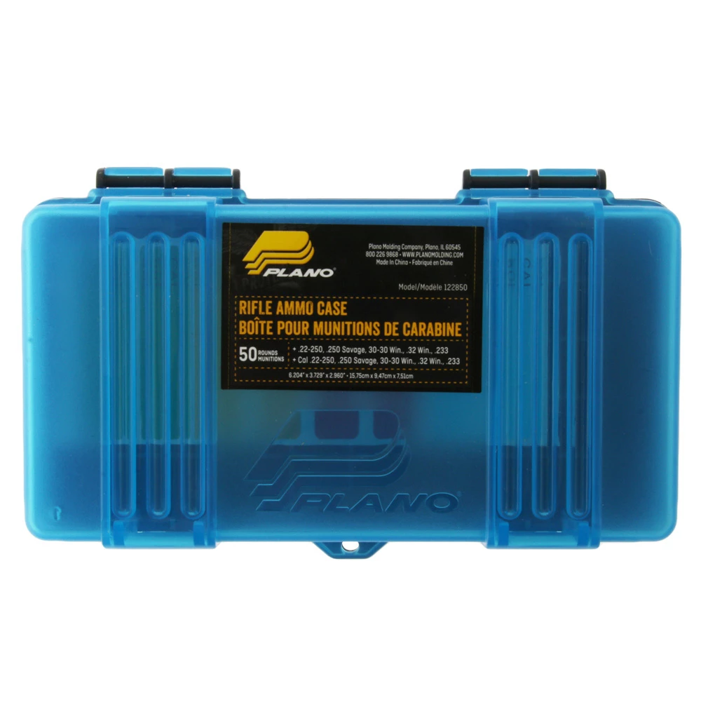 Plano Small Rifle Ammo Case 50 Rounds Blue 3 Plano Small Rifle Ammo Case 50 Rounds Blue