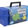 Plano 2100 Tackle Box With 100-Piece Fishing Tackle Kit Blue 1 Plano 2100 Tackle Box With 100-Piece Fishing Tackle Kit Blue -Pacific Aerials Sales Store lets go fishing kit blue alt1 3