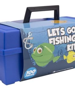 Plano 2100 Tackle Box With 100-Piece Fishing Tackle Kit Blue