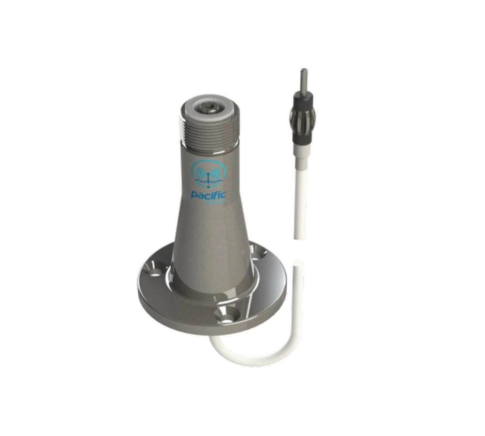 Pacific Aerials P6167 AM/FM LongReach Pro Stainless 1in Pipe Mount 3 Pacific Aerials P6167 AM/FM LongReach Pro Stainless 1in Pipe Mount