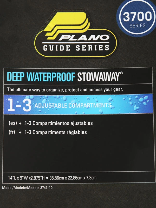 Plano 3741 Waterproof StowAway Deep Utility Box 1-3 Compartments 4 Plano 3741 Waterproof StowAway Deep Utility Box 1-3 Compartments - Image 2